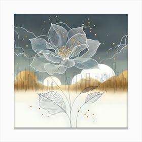 Flower In The Sky 6 Canvas Print