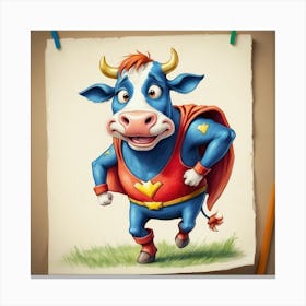 Super Cow 13 Canvas Print