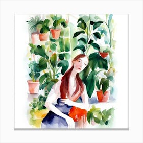 Watercolor Painting Canvas Print