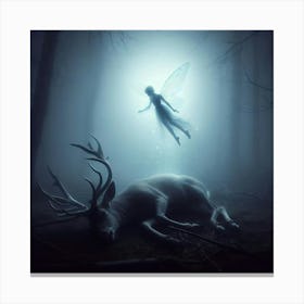 Fairy In The Forest Canvas Print