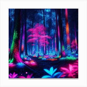 Psychedelic Forest Canvas Print