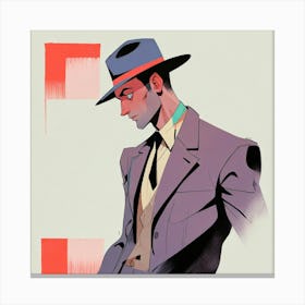 Man with a hat 1 Canvas Print