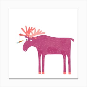 Daft Moose or Elk Canvas Print