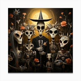 Day Of The Dead 9 Canvas Print