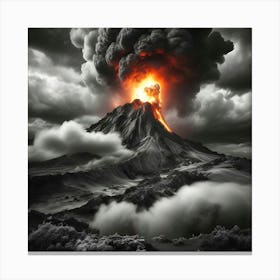 Volcano Eruption 3 Canvas Print