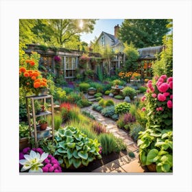 Garden In Bloom Canvas Print