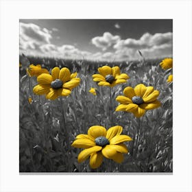 Yellow Daisies 5 Canvas Print