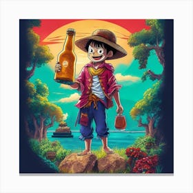 One Piece Beer Canvas Print