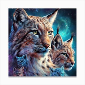 Celestial Lynx 1 Canvas Print