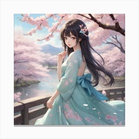 Asian Girl 4 Canvas Print