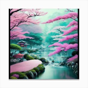 Japanese Cherry Blossoms 1 Canvas Print