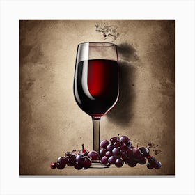 Glass Of Wine 1 Canvas Print