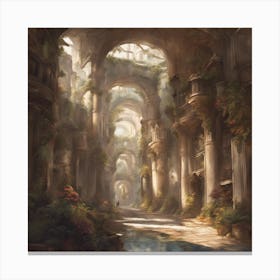 Ruins Of A City Canvas Print