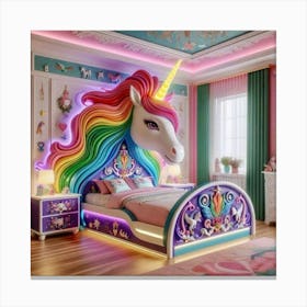 Unicorn Bedroom Leinwandbild