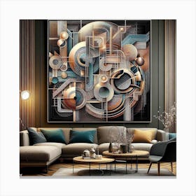 Abstract Modern Abstract Painting Canvas Print