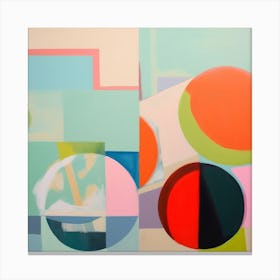 Geometrical Forms Abstract Colorblock Sescape 8 Canvas Print