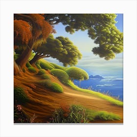 Tree Top View Canvas Print
