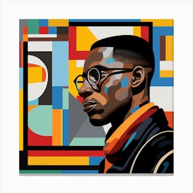 'The Man In Glasses' Canvas Print