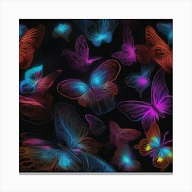 Colorful Butterflies Canvas Print