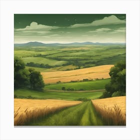 Whispering Wheat Canvas Print