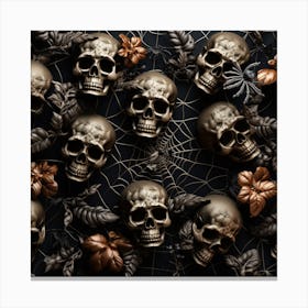 Halloween Skulls Canvas Print