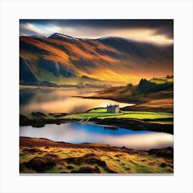 House In Scotland Canvas Print