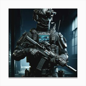 Futuristic Black Ops 1 Canvas Print