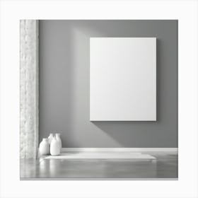 Blank Canvas In A Room Canvas Print