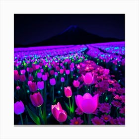 Field Of Tulips Canvas Print