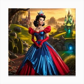 Snow White And The Seven Dwarfs 6 Canvas Print