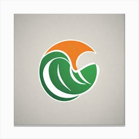 Irish Wave Logo Canvas Print