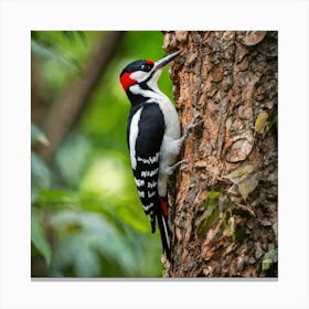 Woodpecker Canvas Print