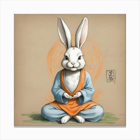 Buddha Bunny 2 Canvas Print