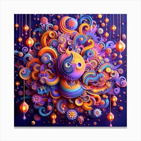 3d Art Canvas Print