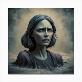 Cry woman Canvas Print