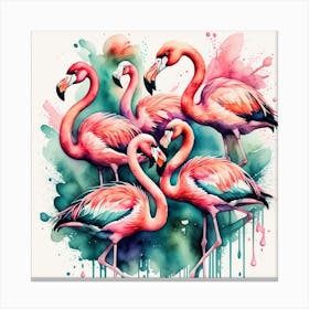 Flamingos most suitable wall print Canvas Print