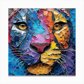 Colourful Lion Canvas Print