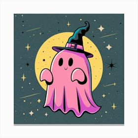 Ghost In A Hat Canvas Print