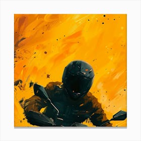 Motorcycle Rider Canvas Print