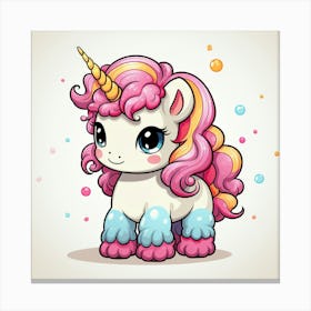 Cute Unicorn 835 Canvas Print