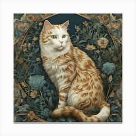 Cat In A Frame Canvas Print