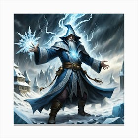 Wizard Of Ice And Fire Canvas Print