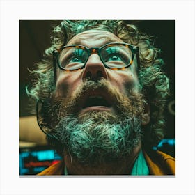 Trader With Glasses Canvas Print