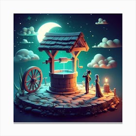 Wishing Well 4 Canvas Print