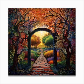 Garden Path Canvas Print