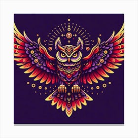 Owl Tattoo Canvas Print