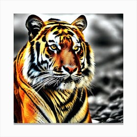 Tiger Wallpaper Canvas Print