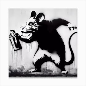 The Graffiti Rat 1 Canvas Print