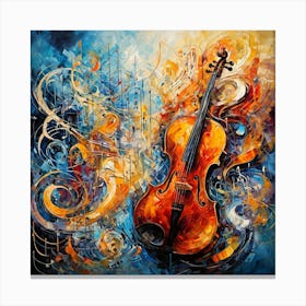 Violin Art Canvas Print