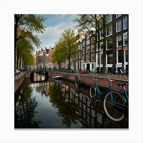 Default Amsterdam In A Row 0 Canvas Print